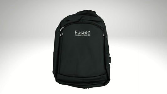 Modern Black Fusion Orthopedics Backpack